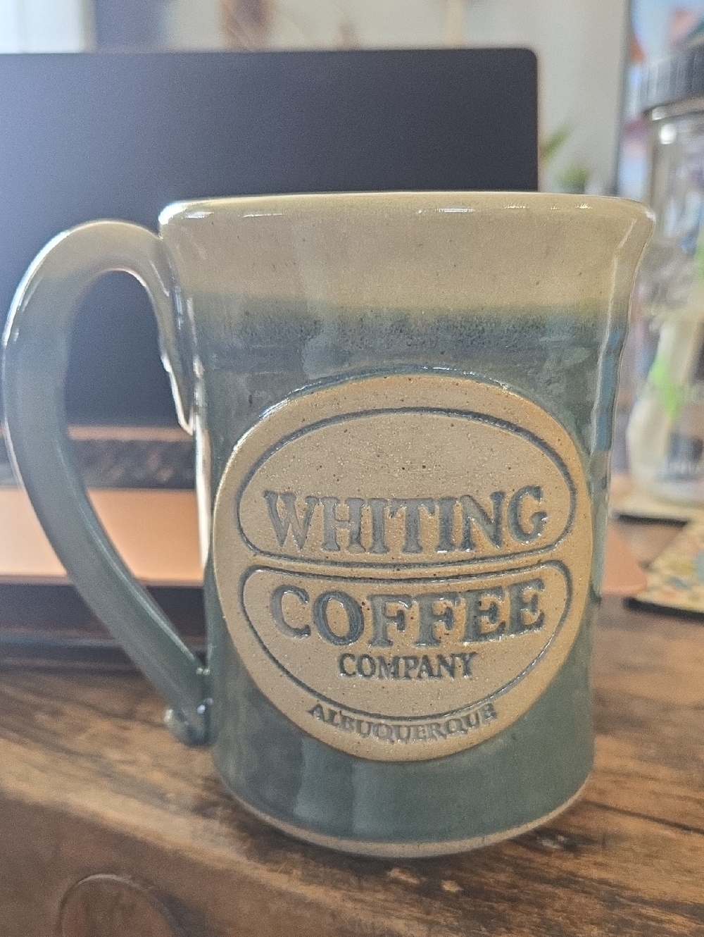 Whiting Coffee Company Albuquerque Ceramic Mug with Logo.